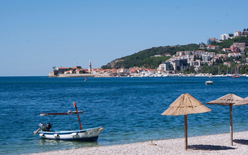 Budva is a tourist attraction in Montenegro. Pearl of the coast.