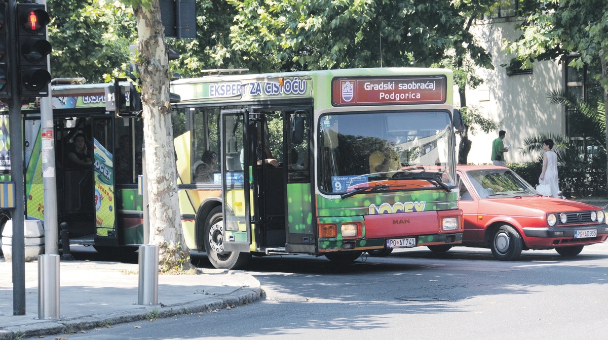 Цены на транспорт в Черногории
