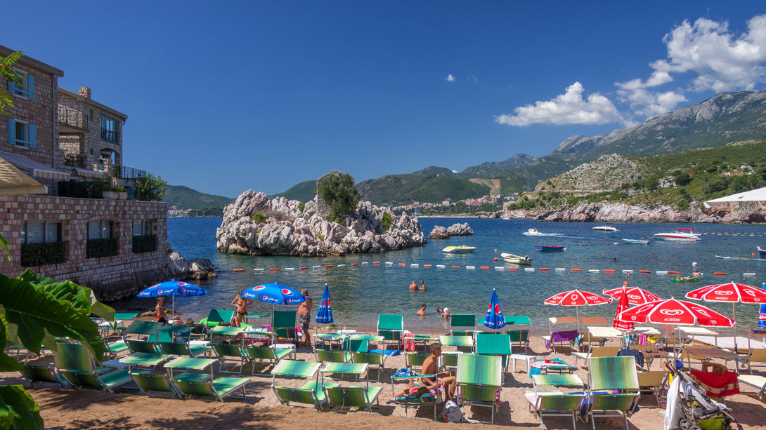 Przno beach in Montenegro