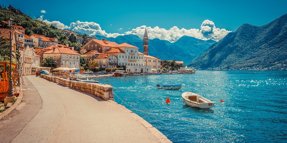 Kotor is popular resort in Montenegro
